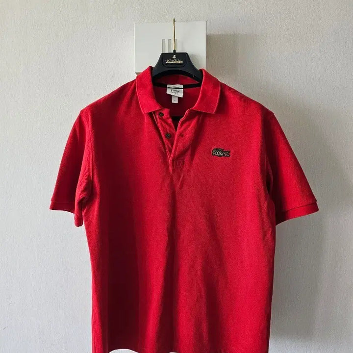 [BUNJANG] Lacoste Red Short Sleeve Polo Shirt / 라코스테 레드 반팔 폴로티셔츠 M(100-105)