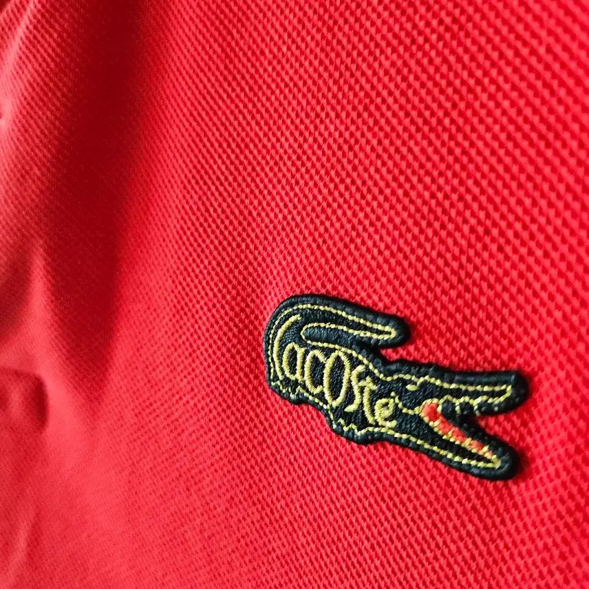 [BUNJANG] Lacoste Red Short Sleeve Polo Shirt / 라코스테 레드 반팔 폴로티셔츠 M(100-105)