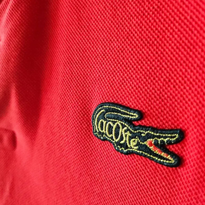 [BUNJANG] Lacoste Red Short Sleeve Polo Shirt / 라코스테 레드 반팔 폴로티셔츠 M(100-105)
