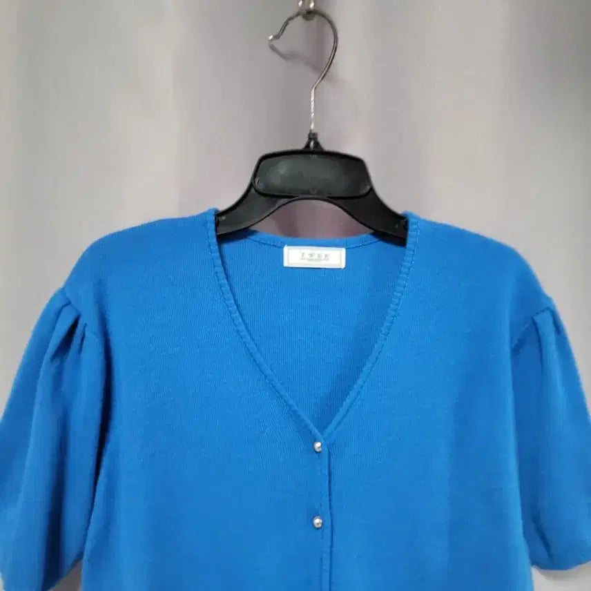 [SOLD OUT] 셔링소매 블루 가디건