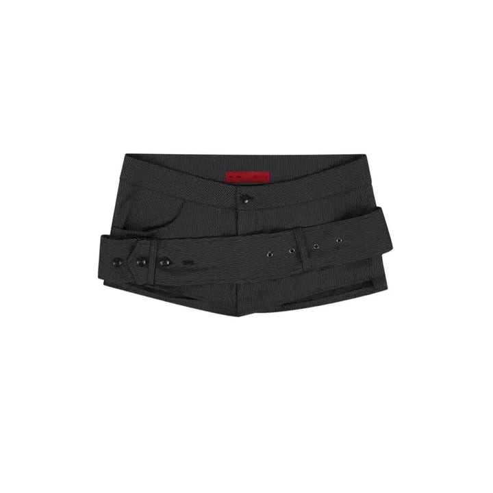 [BUNJANG] Bohemian Seoul Belt Detail Shorts Stripe Black / (택0 새상품) 보헤미안서울 BELT DETAIL SHORTS 벨트디테일