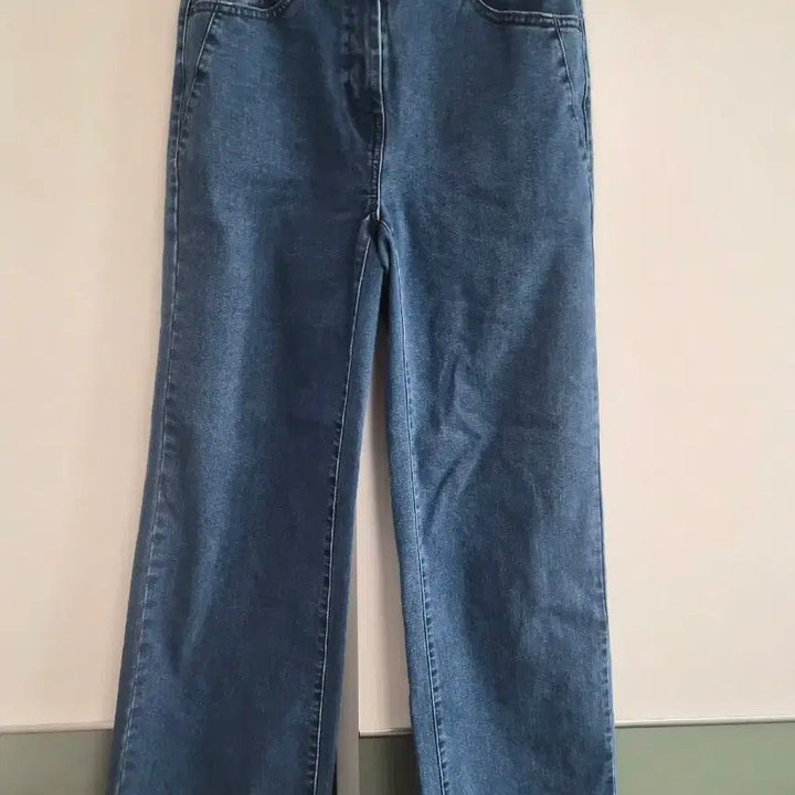 [BUNJANG] The Edge Denim Wide Pants (Indigo, Size 27) / 더엣지 데님 스판와이드 팬츠27