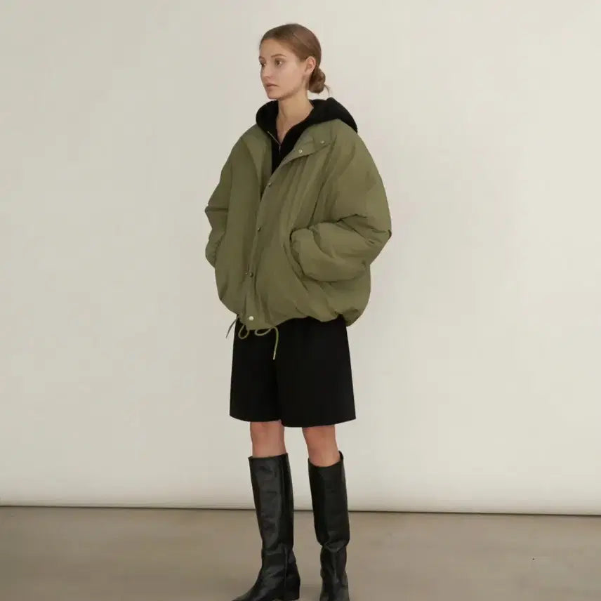 [BUNJANG] ROHA LAPOUMEN Oversized Field Jacket Khaki / 오로 라퍼지포우먼 오버핏야상S 카키