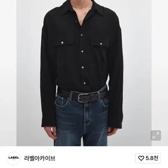 [BUNJANG] Label Archive Black Check Shirt / 라벨아카이브 블랙 체크셔츠 3