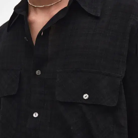 [BUNJANG] Label Archive Black Check Shirt / 라벨아카이브 블랙 체크셔츠 3