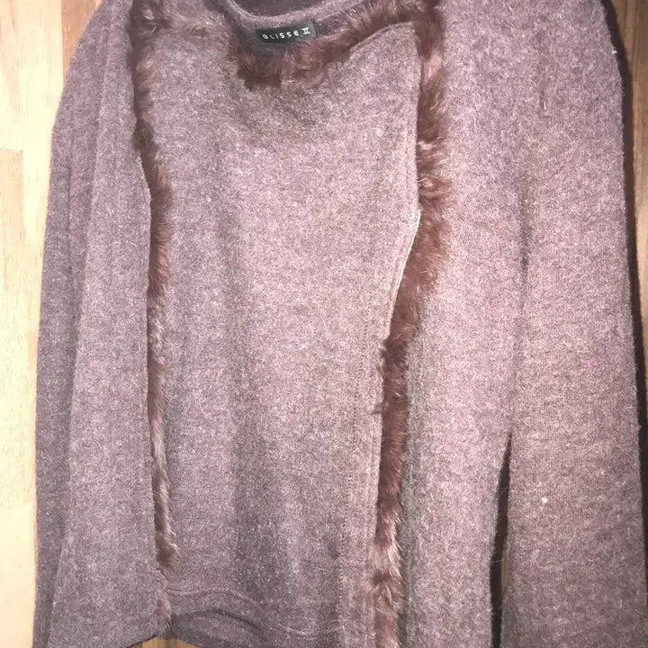 [BUNJANG] GLISSEII Vintage Angora Knit Cardigan Set / 일본 빈티지 GLISSEII 퍼 앙고라 니트 가디건 세트 모리걸 페어리