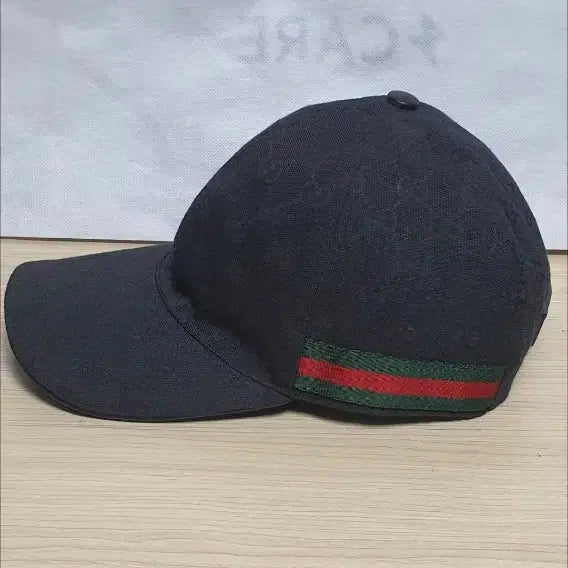 [BUNJANG] Gucci Black Cotton Monogram Baseball Cap / 구찌 모자/볼캡 L(59) 새상품급 정품(한글텍)