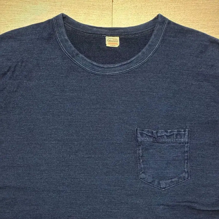 [BUNJANG] WAREHOUSE Indigo Dyed Pocket T-Shirt / WAREHOUSE 웨어하우스 인디고 염색 포켓 티셔츠