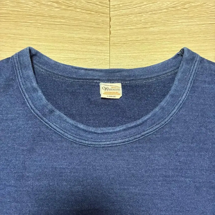 [BUNJANG] WAREHOUSE Indigo Dyed Pocket T-Shirt / WAREHOUSE 웨어하우스 인디고 염색 포켓 티셔츠