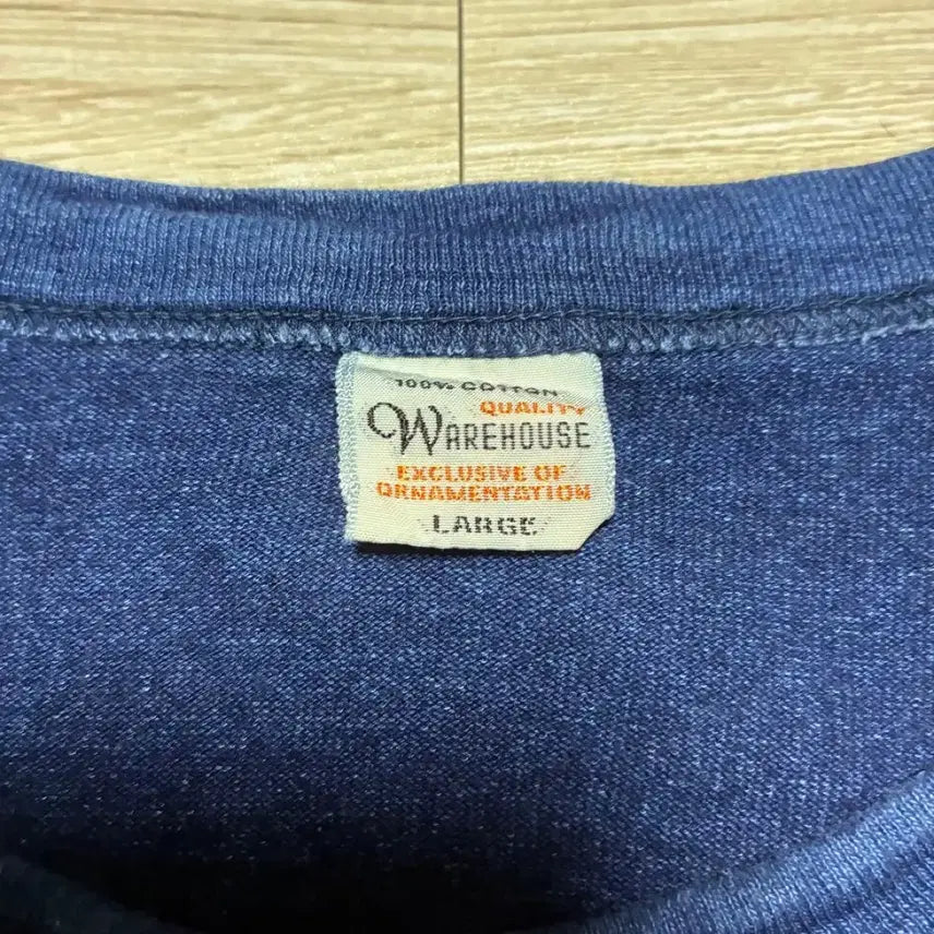 [BUNJANG] WAREHOUSE Indigo Dyed Pocket T-Shirt / WAREHOUSE 웨어하우스 인디고 염색 포켓 티셔츠