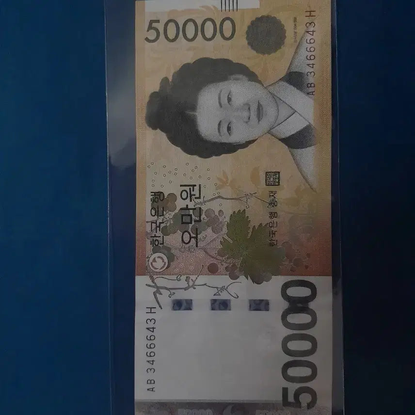 [BUNJANG] 50,000 Won Banknote - Raider Series / 오만원권 레이더지폐