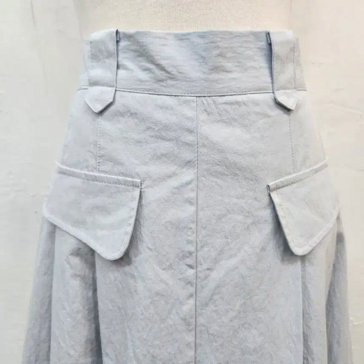 [BUNJANG] Light Blue Flare Skirt / 라이트블루 플레어 스커트