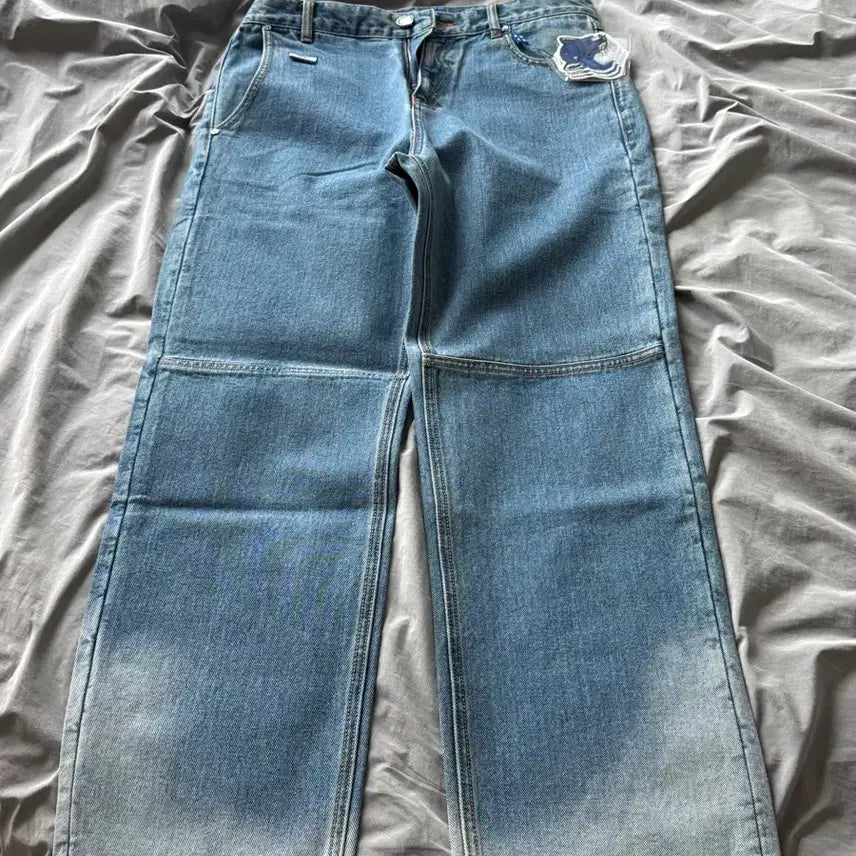 [BUNJANG] Ader Error x Maison Kitsuné Fog Denim Jeans / 아더에러 메종키츠네 포그 데님 a4 미착용