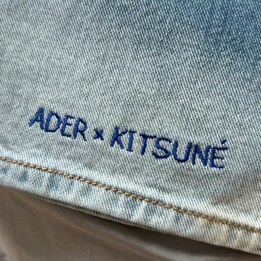 [BUNJANG] Ader Error x Maison Kitsuné Fog Denim Jeans / 아더에러 메종키츠네 포그 데님 a4 미착용