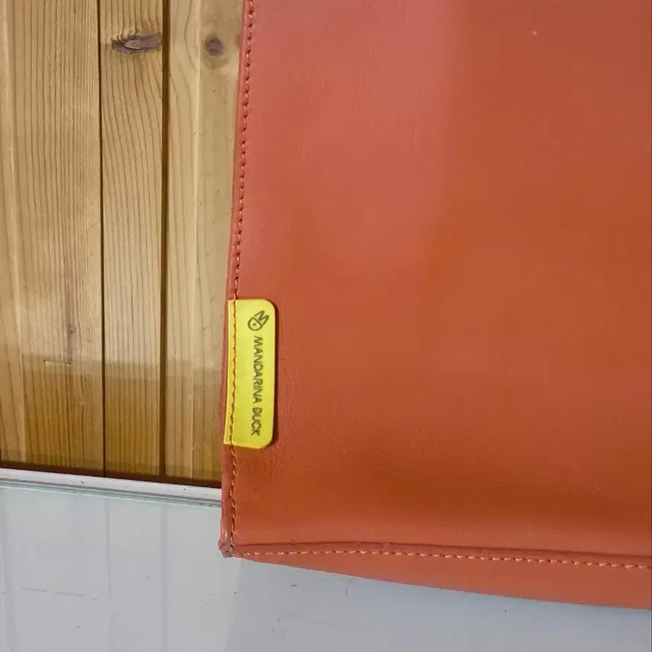 [BUNJANG] Mandarina Duck Leather Tote Bag Crossbody Brown / 만다리나덕 가죽 토트백 크로스백 브라운