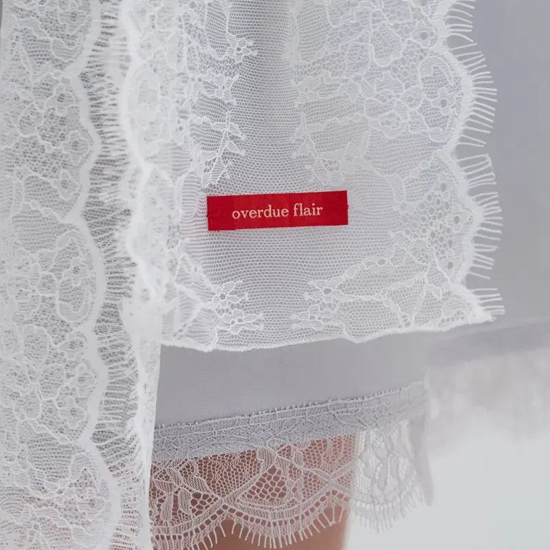 [BUNJANG] Overdue Flair Lace Scarf (New) / 오버듀플레어 레이스 스카프(새상품)