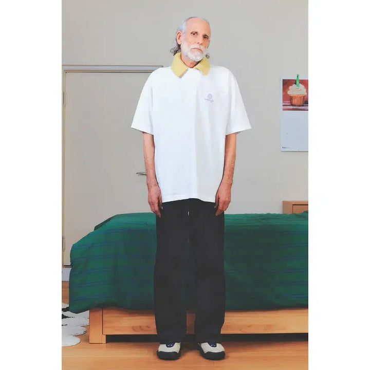 [BUNJANG] Customellow Sadsmile Stitch Cotton Pants / 커스텀멜로우 Sadsmile Stitch Cotton Pants