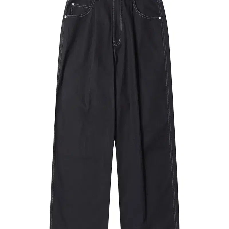 [BUNJANG] Customellow Sadsmile Stitch Cotton Pants / 커스텀멜로우 Sadsmile Stitch Cotton Pants