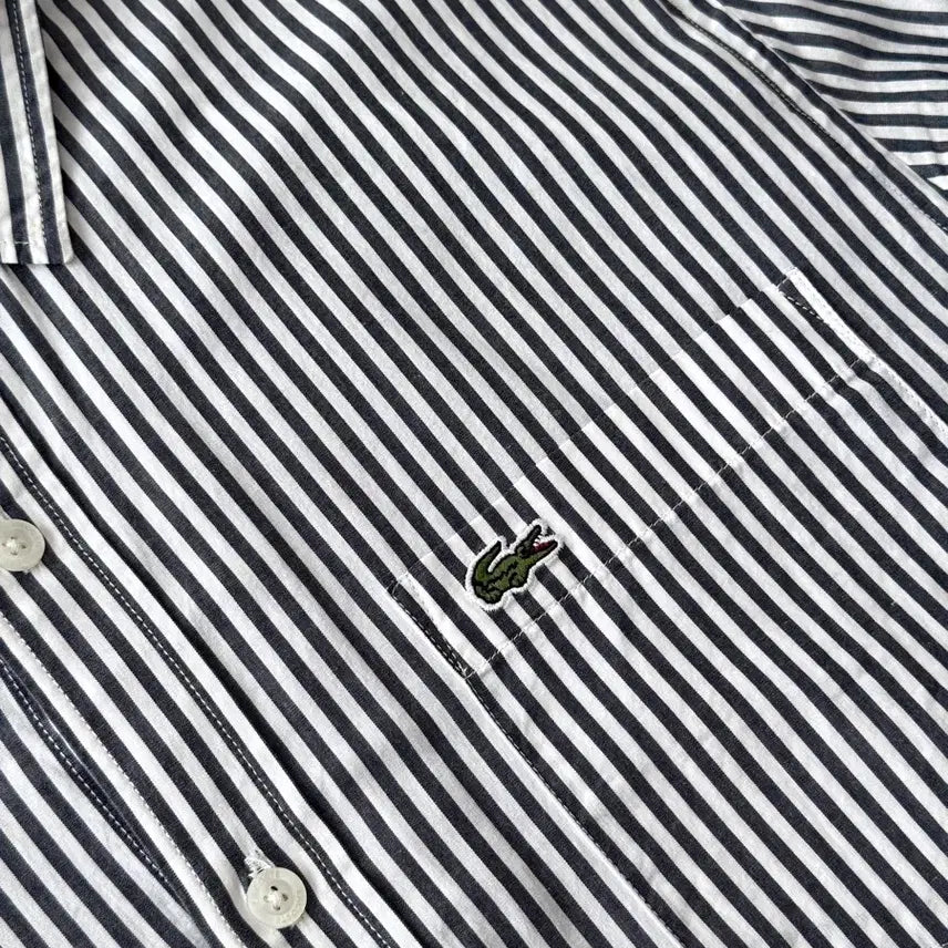 [BUNJANG] Lacoste Striped Slim Fit Shirt / [매장 정품] 라코스테 셔츠 M