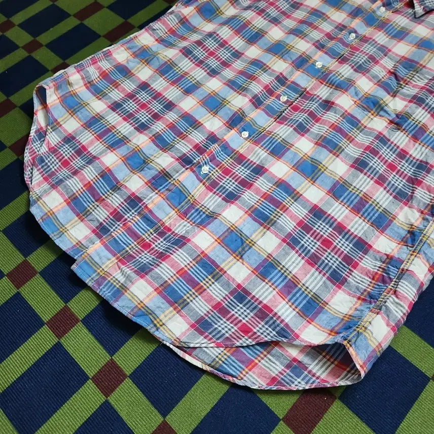 [BUNJANG] Brooks Brothers 80s Button-Down Check Shirt (USA Made) / 80s 브룩스 브라더스 버튼다운 체크 셔츠(USAmade)