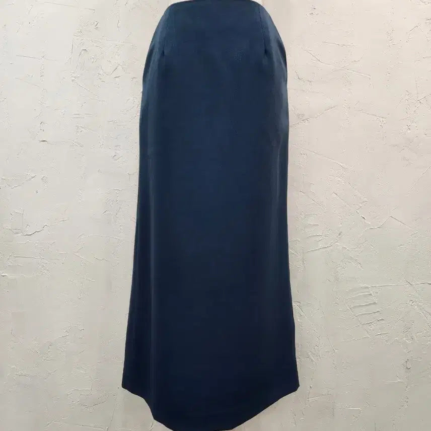 [BUNJANG] Navy H-Line Midi Skirt / 네이비 H라인 미디 스커트