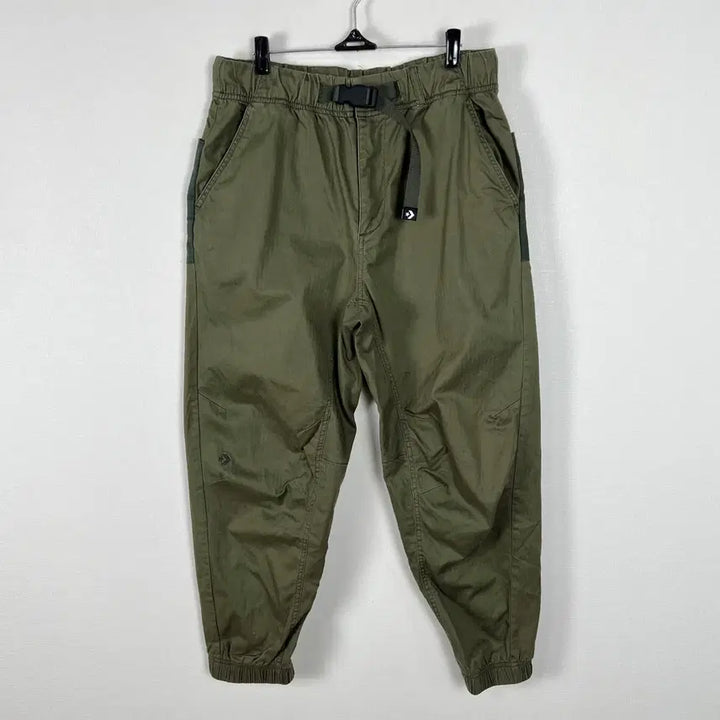 [BUNJANG] Converse 7-Minute Jogger Pants Khaki (M) / 컨버스 2022 7부 조거 팬츠 카키 반바지 남80 M 라덴 빈티지
