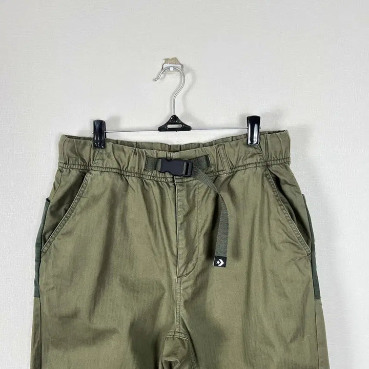 [BUNJANG] Converse 7-Minute Jogger Pants Khaki (M) / 컨버스 2022 7부 조거 팬츠 카키 반바지 남80 M 라덴 빈티지