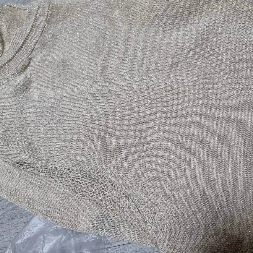 [BUNJANG] Purple Glitter Long Sleeve T-Shirt / 보라색 반짝이 티셔츠