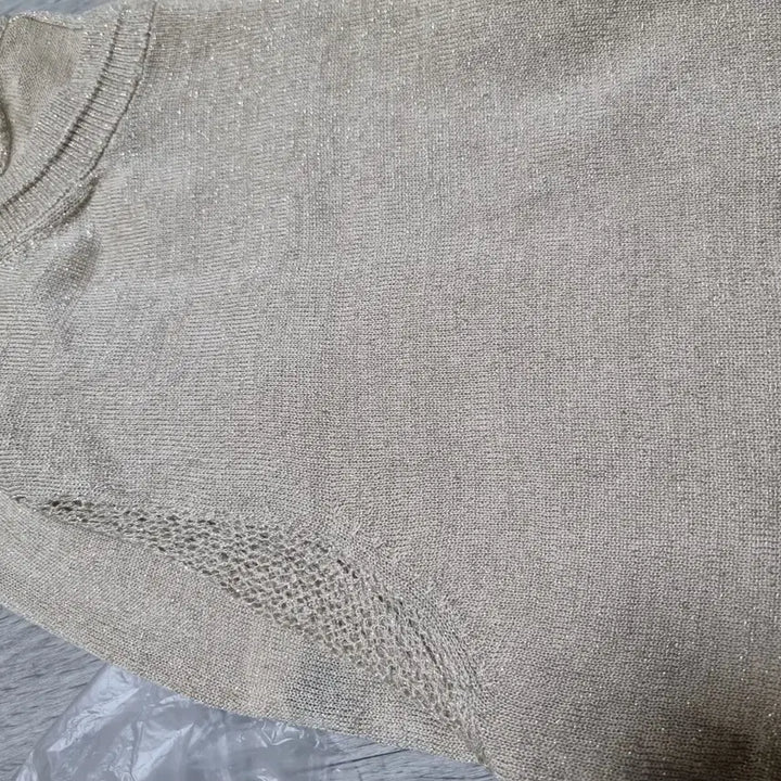 [BUNJANG] Purple Glitter Long Sleeve T-Shirt / 보라색 반짝이 티셔츠