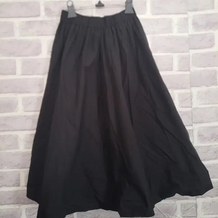 [BUNJANG] Black Banding Cotton Flare Skirt / 블랙 밴딩 면 플레어 스커트/알뜰한여우