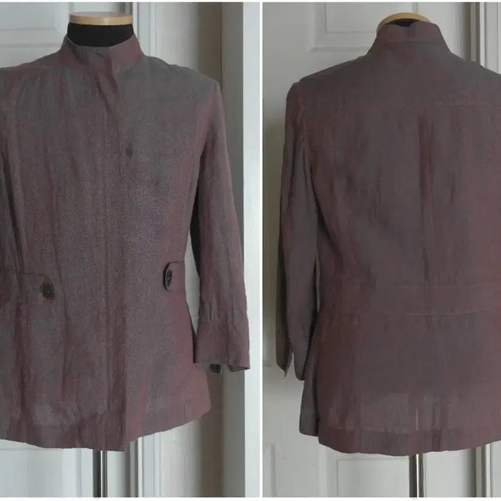 [BUNJANG] Bak Hye Suk Boutique Linen Jacket Size 66 / 박혜숙부띠끄린넨자켓/날씬66사이즈/새제품수준