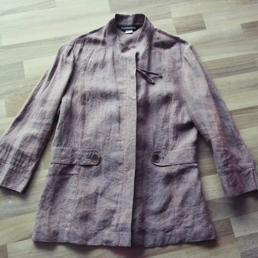 [BUNJANG] Bak Hye Suk Boutique Linen Jacket Size 66 / 박혜숙부띠끄린넨자켓/날씬66사이즈/새제품수준