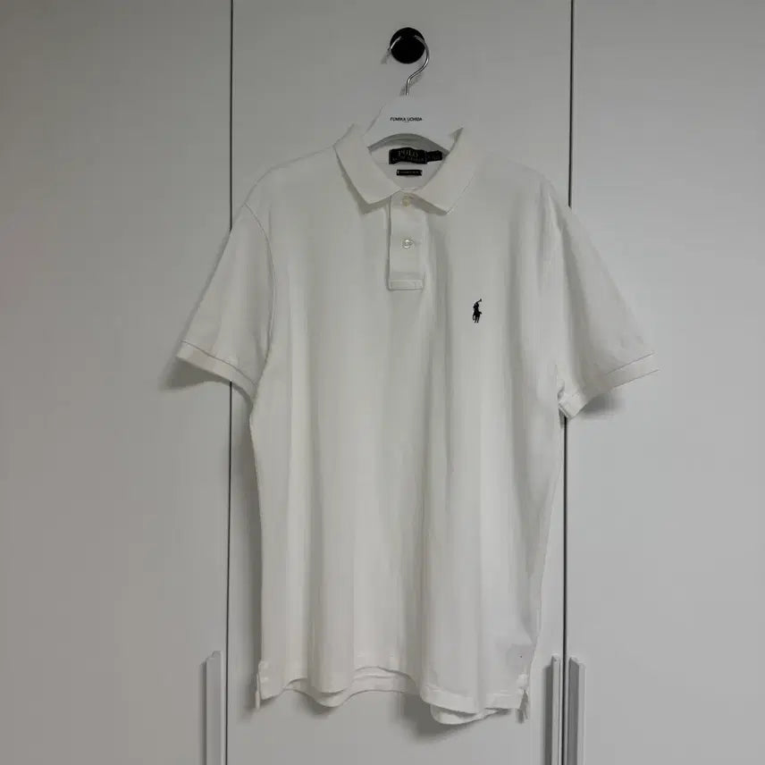 [BUNJANG] Polo Custom Slim Fit Pique Short Sleeve T-Shirt White / (드라이완료) POLO 폴로 커스텀슬림핏 피케반팔티
