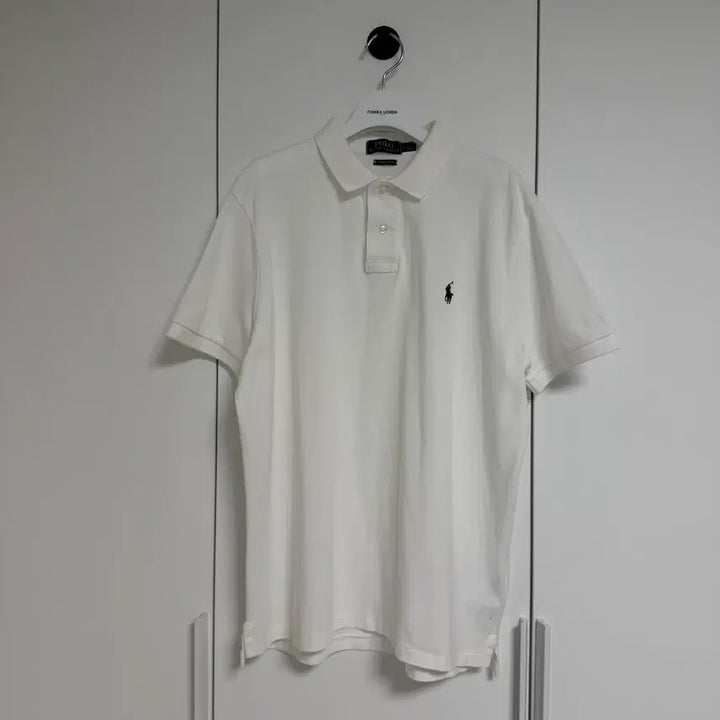 [BUNJANG] Polo Custom Slim Fit Pique Short Sleeve T-Shirt White / (드라이완료) POLO 폴로 커스텀슬림핏 피케반팔티