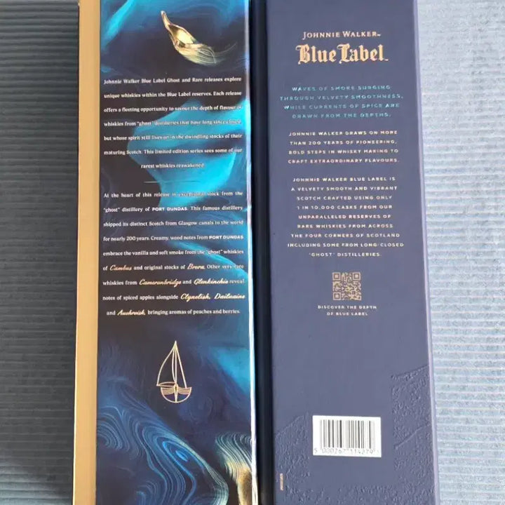 [BUNJANG] Johnnie Walker Blue Label Ghost and Rare Port Dundas Empty Bottle with Case / 조니워커 위스키 공병 일괄