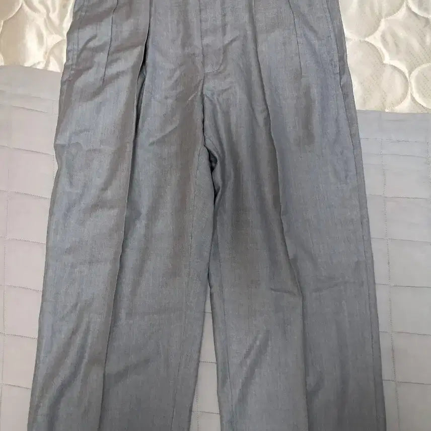 [BUNJANG] Polo Ralph Lauren Grey Herringbone Pintuck Slacks / 그레이 핀턱 슬랙스 바지 폴로 랄프로렌