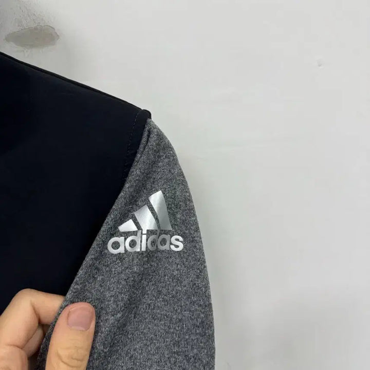 [BUNJANG] Adidas Fleece Lined Hooded Zip-Up Jacket / (M)아디다스 기모 후드집업