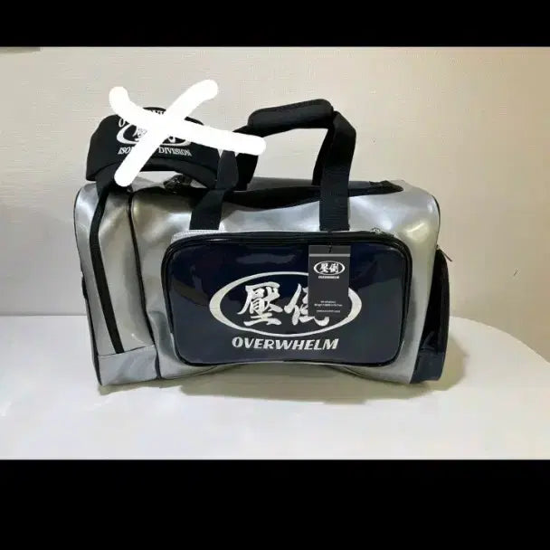 [BUNJANG] OVERWHELM Double Bag Grey Navy New / OVERWHELM 압도 더블백 그레이네이비 새상품