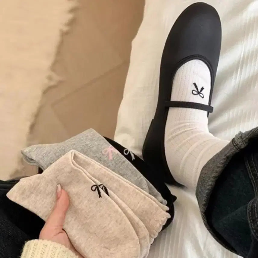 [BUNJANG] Ribbon Socks / 리본 양말