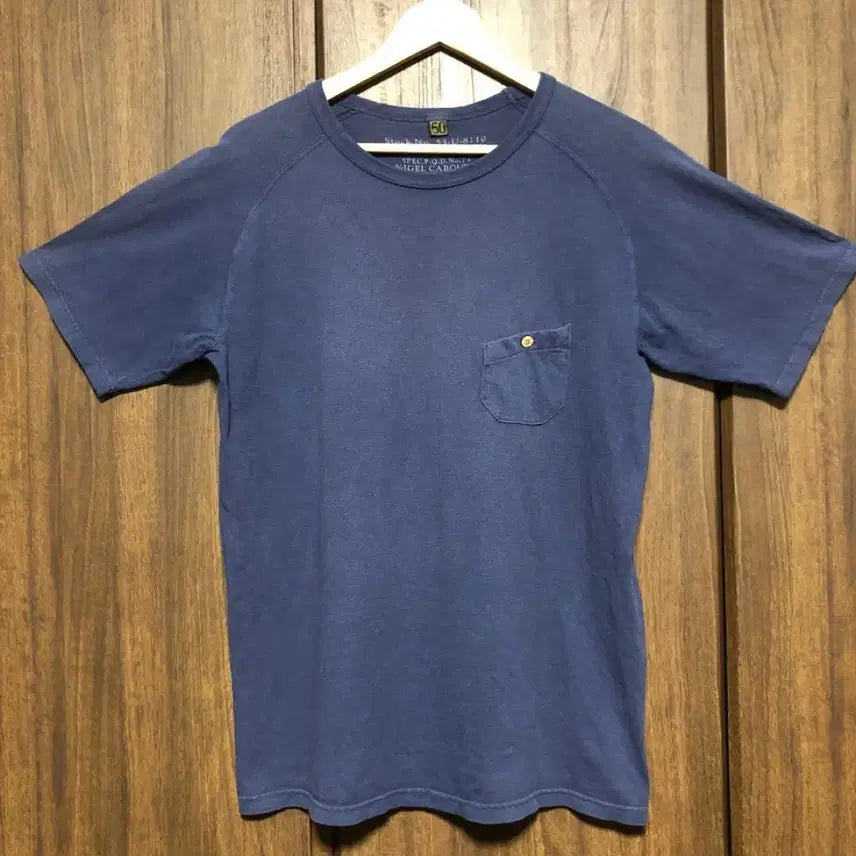 [BUNJANG] Nigel Cabourn Cotton Pocket T-Shirt Navy / NIGEL CABOURN 포켓 반팔 티셔츠 네이비