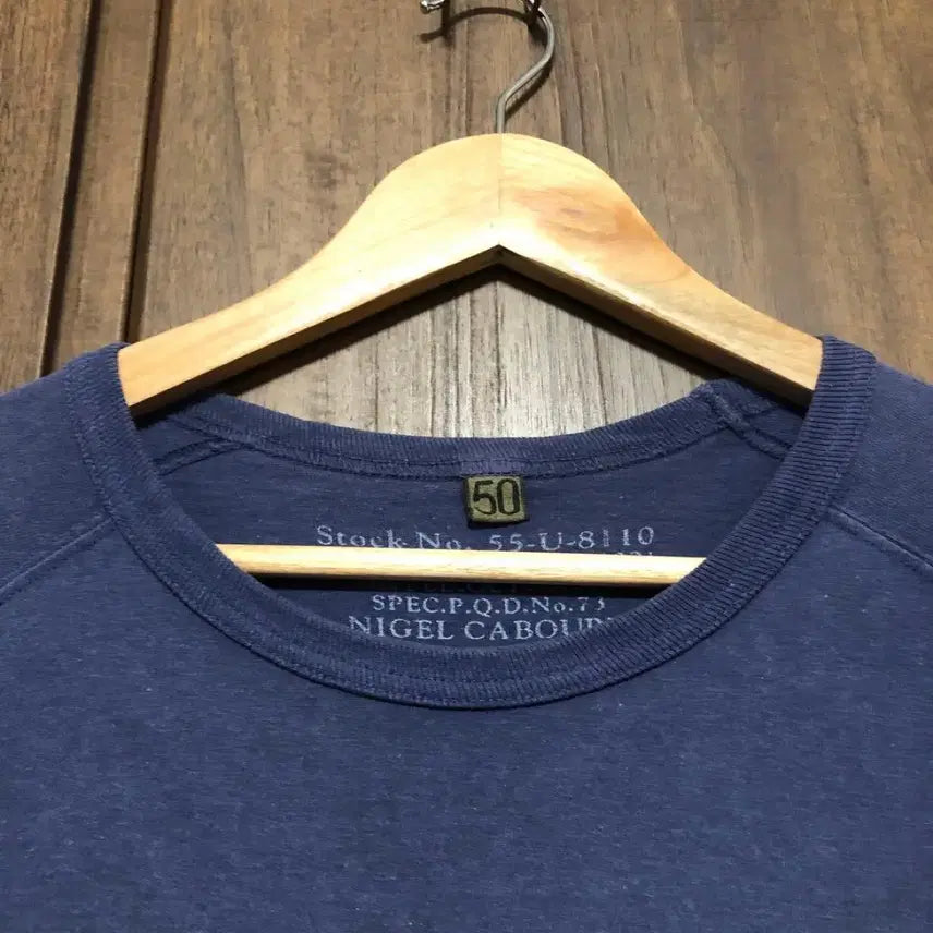 [BUNJANG] Nigel Cabourn Cotton Pocket T-Shirt Navy / NIGEL CABOURN 포켓 반팔 티셔츠 네이비
