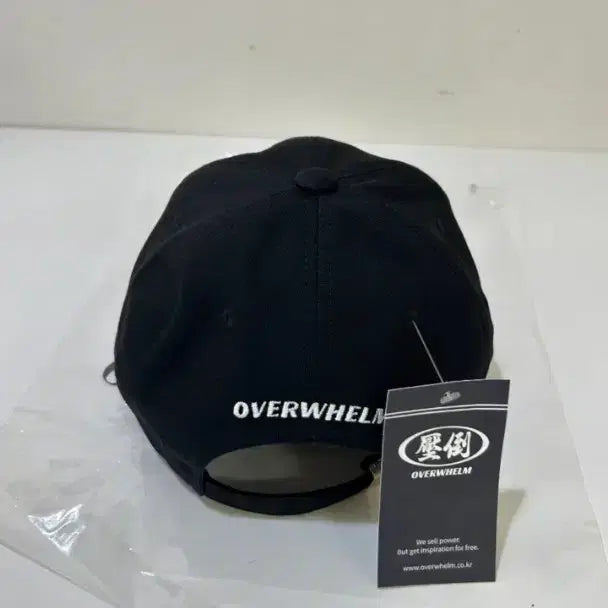 [BUNJANG] Overwhelm Black Ball Cap Hat New / 오버웰름 블랙 볼캡 모자 압도 새상품