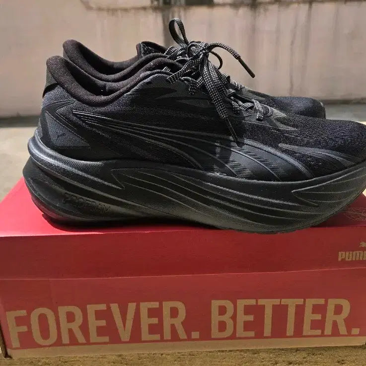 [BUNJANG] Puma Maxima Pro All Black Sneakers / 푸마 맥시마프로 올블랙