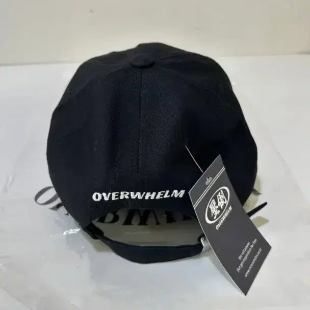 [BUNJANG] OVERWHELM Black Ball Cap Hat / OVERWHELM 블랙 볼캡 모자 압도 새상품