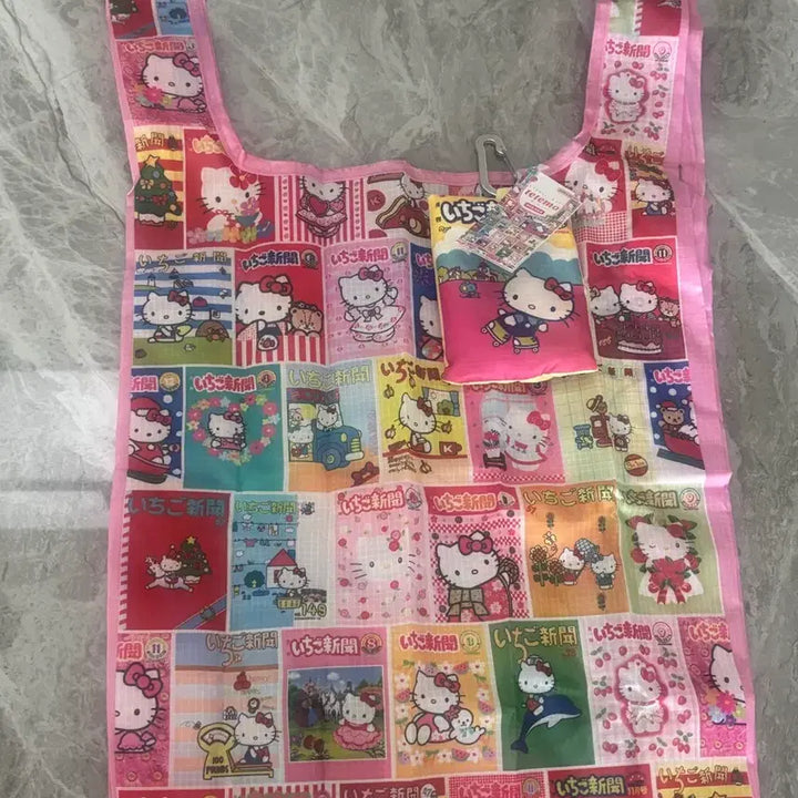 [BUNJANG] Sanrio Hello Kitty 50th Anniversary Eco Bag / 산리오 헬로키티 50주년 장바구니 에코백