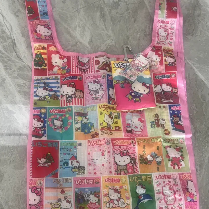 [BUNJANG] Sanrio Hello Kitty 50th Anniversary Eco Bag / 산리오 헬로키티 50주년 장바구니 에코백