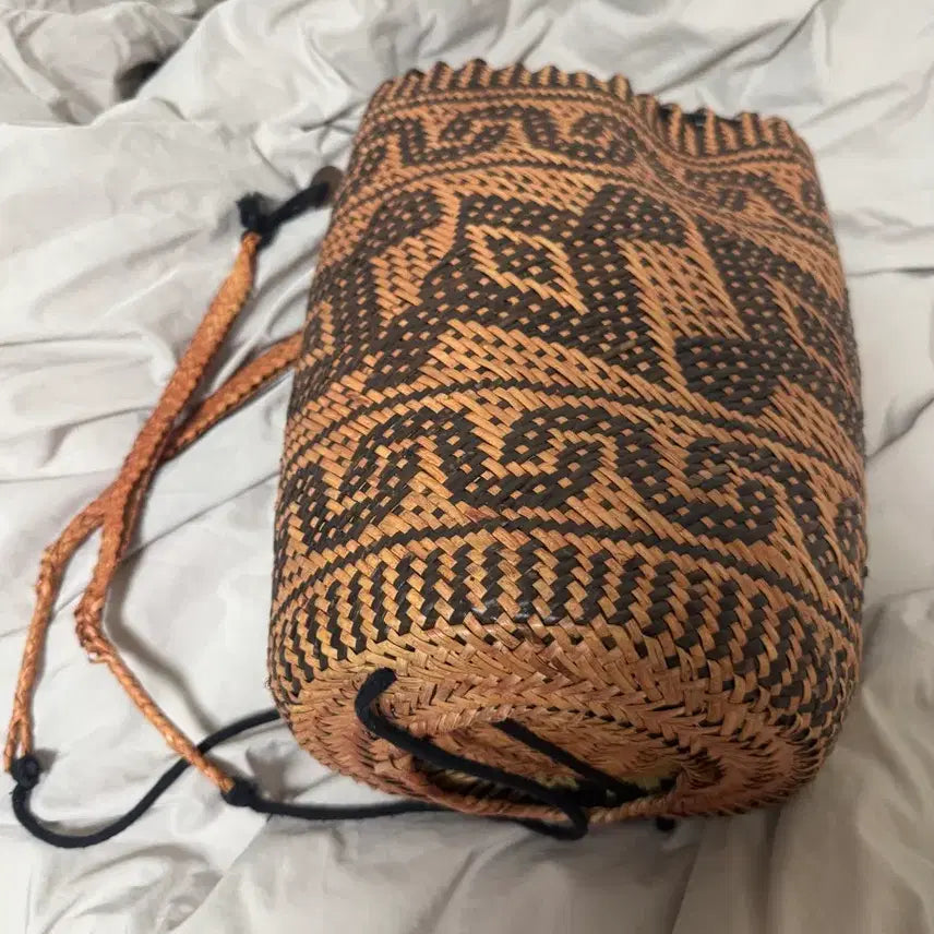 [BUNJANG] Handmade Rattan Shoulder Bag Backpack / 수작업 라탄백 숄더백 배낭