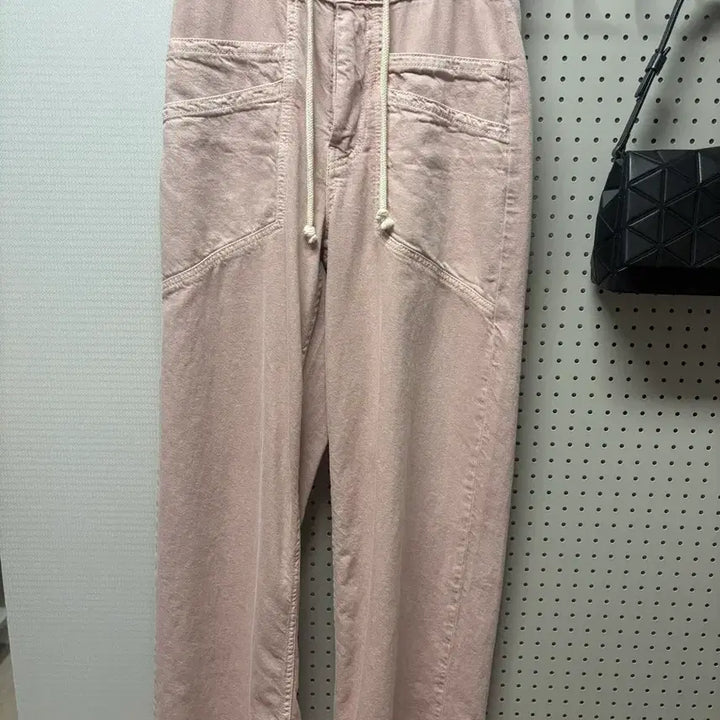 [BUNJANG] Ba&amp;Sh Pink Banding Cotton Pants XS / 바앤쉬 Ba&amp;Sh 핑크 밴딩 면바지 (34) (25년구매)