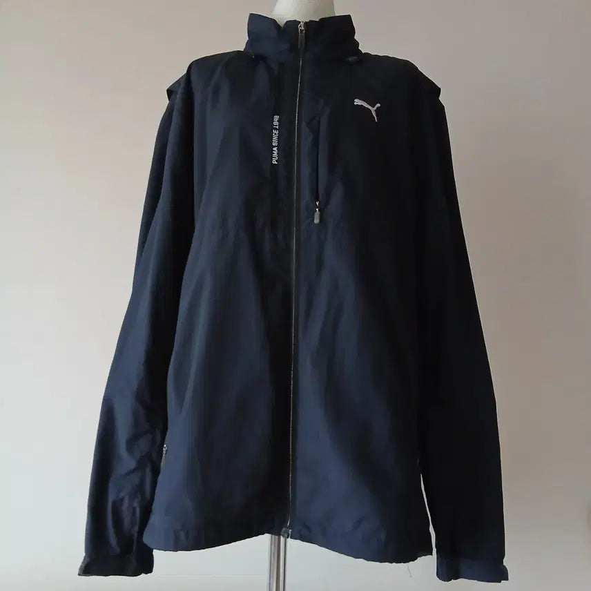 [BUNJANG] Puma Poly Zip-Up Windbreaker Jacket / 26-4 퓨마 폴리 집업점퍼 바람막이 110 105