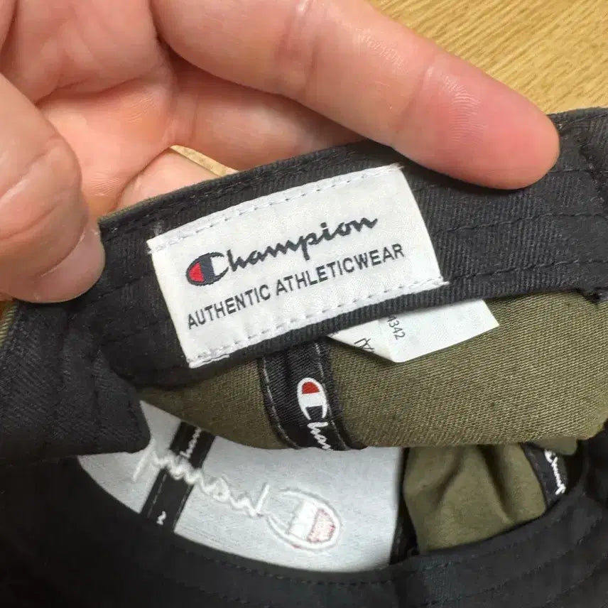 [BUNJANG] Champion Khaki Cotton Baseball Cap OS / 챔피온 카키색 볼캡 프리사이즈